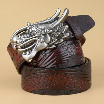 YIFEI famous brand belts men New hot designer leather mens belt Real leather black belt men Cowskin gold Dragon head Buckle
YIFEI famous brand belts men New hot designer leather mens belt Real leather black belt men Cowskin gold Dragon head Buckle