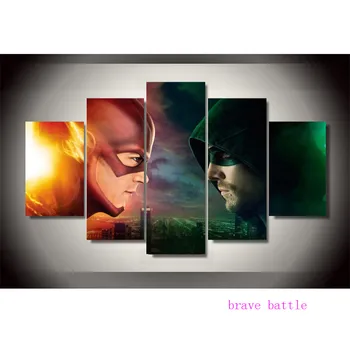 The Flash vs Green Arrow 5 Pieces Canvas Painting Print Living Room Home Decor Modern Wall Art Oil Painting
The Flash vs Green Arrow 5 Pieces Canvas Painting Print Living Room Home Decor Modern Wall Art Oil Painting