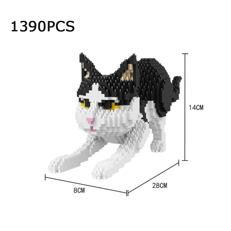 Lovely children gift animal micro diamond building block simulation cat nanoblock kitty bricks toys home decoration for gifts
Lovely children gift animal micro diamond building block simulation cat nanoblock kitty bricks toys home decoration for gifts