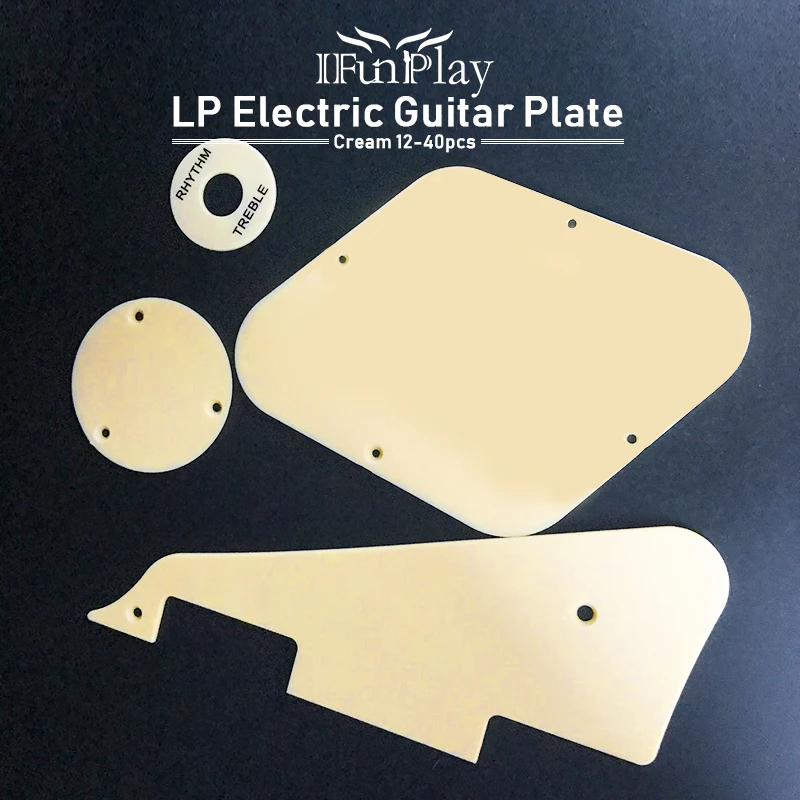 12pcs Electric Guitar Pickguard Scratch Plate Control Cavity Cover Switch Cavity Cover Plate for LP Electric Guitarra Cream
12pcs Electric Guitar Pickguard Scratch Plate Control Cavity Cover Switch Cavity Cover Plate for LP Electric Guitarra Cream