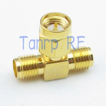 Wholesale 10PCS/lots T type SMA male plug to 2 double SMA female jack RF Antenna Connector Adapter
Wholesale 10PCS/lots T type SMA male plug to 2 double SMA female jack RF Antenna Connector Adapter