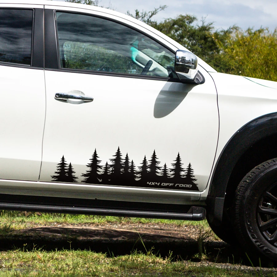 2Pcs//Set Mountain Styling Truck RV SUV Body Sides Vinyl Graphic Decal Stickers
