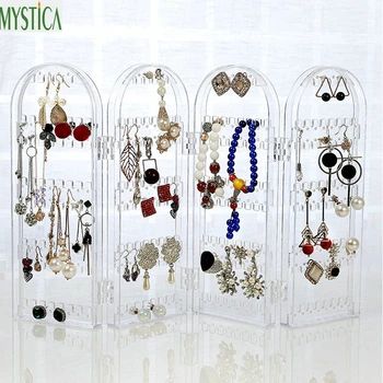 Hot Clear Jewelry Storage Rack Acrylic Desktop Bracelets Shelf Stud Earrings Ring Organizer Box Foldable Necklace Display Holder
Hot Clear Jewelry Storage Rack Acrylic Desktop Bracelets Shelf Stud Earrings Ring Organizer Box Foldable Necklace Display Holder