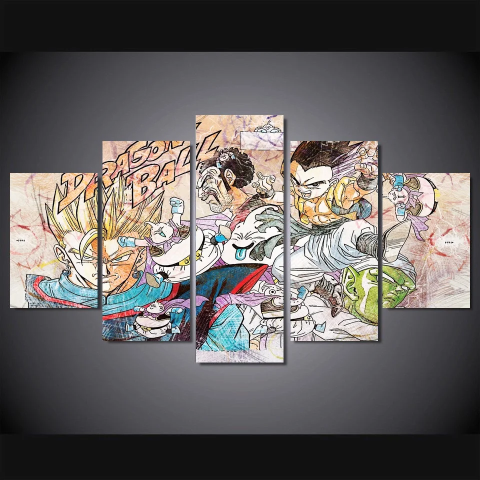 Canvas Pictures Home Decorative 5 Pieces Animation Dragon Ball Paintings Wall Art Prints Poster Hotel Modular Living Room Frame
Canvas Pictures Home Decorative 5 Pieces Animation Dragon Ball Paintings Wall Art Prints Poster Hotel Modular Living Room Frame