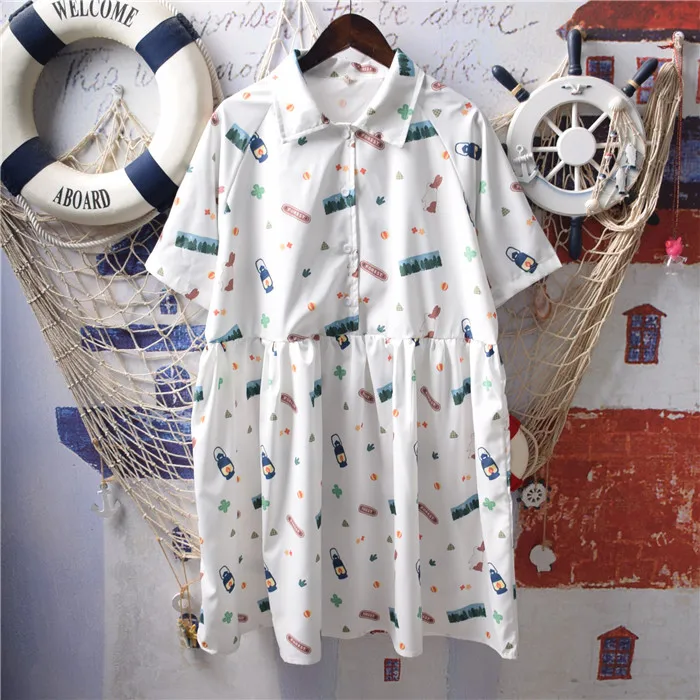 Women summer dress 2019 ropa mujer mori girls summer Japanese Harajuku style white cartoon print one-piece dress gown
Women summer dress 2019 ropa mujer mori girls summer Japanese Harajuku style white cartoon print one-piece dress gown