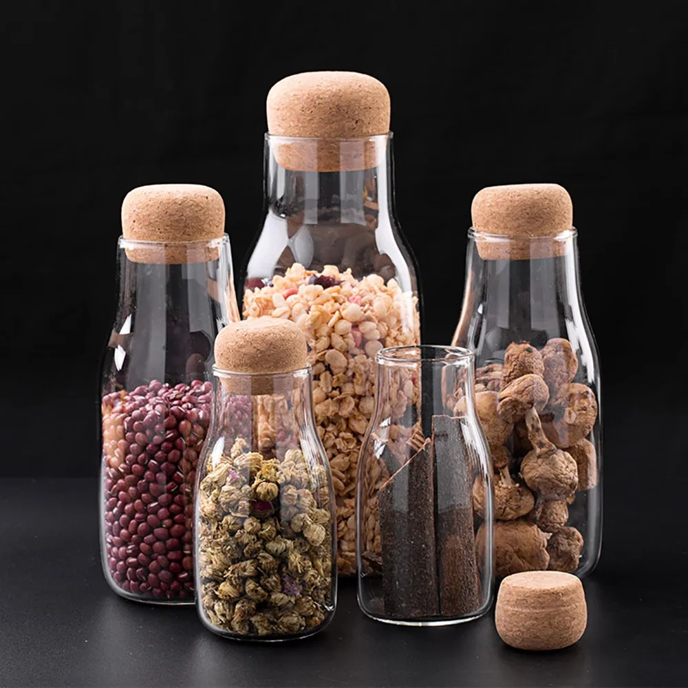 OTHERHOUSE Kitchen Storage Containers Transparent Glass Food Storage Jar Bottle Cereal Container Wood Plug Kitchen Organization
OTHERHOUSE Kitchen Storage Containers Transparent Glass Food Storage Jar Bottle Cereal Container Wood Plug Kitchen Organization
