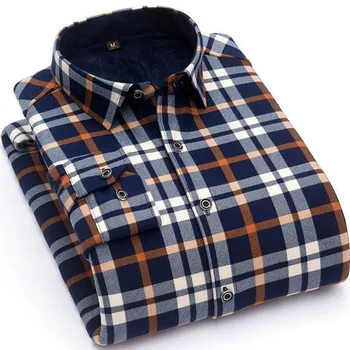 Autumn Winter New Casual Mens Plaid Shirts Dress Cotton Warm WithThick Velvet Men Blouse Long Sleeve Shirt Male Shirt Camisa
Autumn Winter New Casual Mens Plaid Shirts Dress Cotton Warm WithThick Velvet Men Blouse Long Sleeve Shirt Male Shirt Camisa