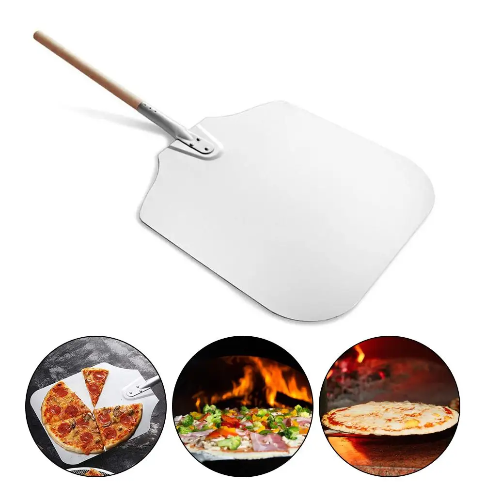 12" Aluminum Pizza Shovel Screwed Detachable Aluminum Pizza Peel With Wooden Handle Cake Shovel Baking Tools Cheese Cutter Peels
12" Aluminum Pizza Shovel Screwed Detachable Aluminum Pizza Peel With Wooden Handle Cake Shovel Baking Tools Cheese Cutter Peels