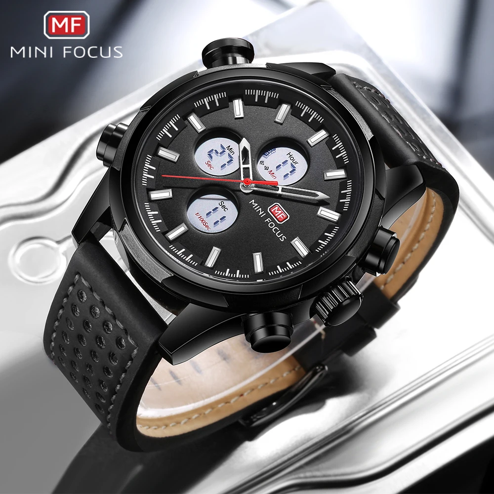MINI FOCUS Outdoor Sport Dual Time Quartz Watch Men Chronograph Alarm Calendar 3 Dial Multifunction Waterproof Wrist Watches
MINI FOCUS Outdoor Sport Dual Time Quartz Watch Men Chronograph Alarm Calendar 3 Dial Multifunction Waterproof Wrist Watches