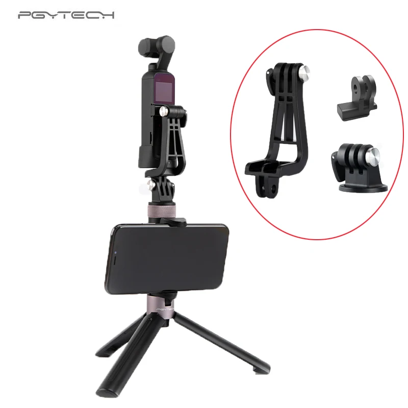 PGYTECH OSMO Pocket Universal Mount Kit Action Camera L Bracket+/Universal Mount to 1/4/Data Port to Universal Mount
PGYTECH OSMO Pocket Universal Mount Kit Action Camera L Bracket+/Universal Mount to 1/4/Data Port to Universal Mount