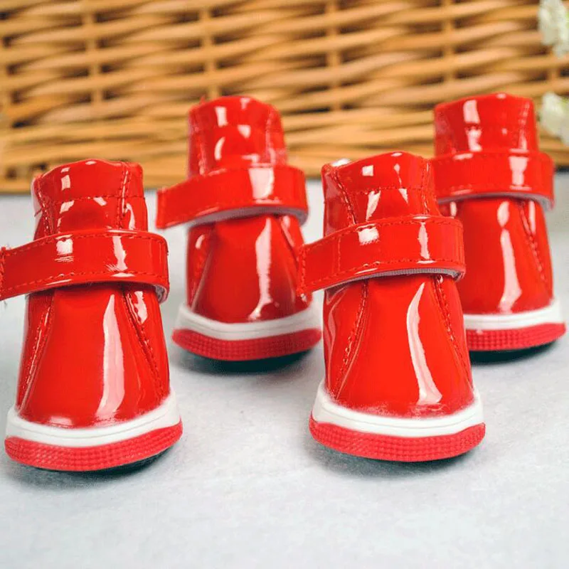 4pcs/set PU Waterproof Pet Dog Shoes Anti-slip Sport Booties Winter Boots For Small Cats Dogs Puppy Shoes Xmas Gift XS-XL
4pcs/set PU Waterproof Pet Dog Shoes Anti-slip Sport Booties Winter Boots For Small Cats Dogs Puppy Shoes Xmas Gift XS-XL