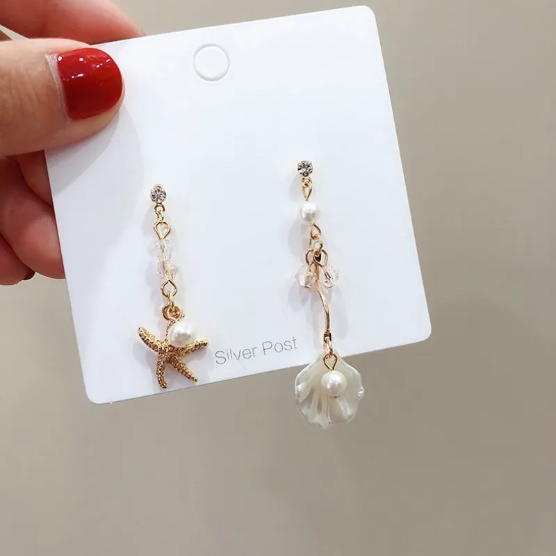 Trendy Shell Water Drop Women Dangle Earrings Shell Starfish Asymmetric Pearl Earrings Fashion Earrings For Women 2019 Statement
Trendy Shell Water Drop Women Dangle Earrings Shell Starfish Asymmetric Pearl Earrings Fashion Earrings For Women 2019 Statement