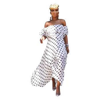 African Clothes Slash Neck Chiffon Polka Dot Dress Women Summer Boho Beach Ruffles Maxi Dress Sundress Holiday Evening Party
African Clothes Slash Neck Chiffon Polka Dot Dress Women Summer Boho Beach Ruffles Maxi Dress Sundress Holiday Evening Party