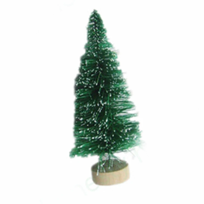 5Pcs x Mini 2019 Christmas Snow Tree Holiday Festival Gift Party Office Ornament Decor 4-12.5CM