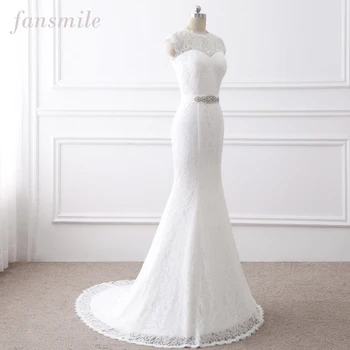 Fansmile New Simiple Mariage Vintage Lace Gowns Mermaid Wedding Dress Plus Size 2020 Customized Bridal Wedding Dress FSM-450M
Fansmile New Simiple Mariage Vintage Lace Gowns Mermaid Wedding Dress Plus Size 2020 Customized Bridal Wedding Dress FSM-450M