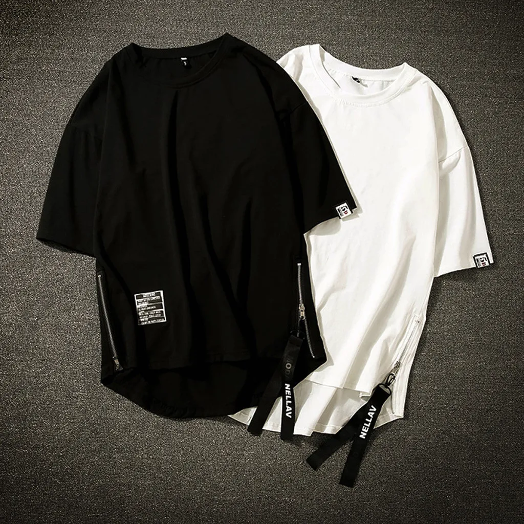 2019 Summer Plus Size Men's T-Shirt Fashion Hip Hop Style Side Zipper Male Tee Shirt O-Neck Short Sleeve Men T-shirt Tee Top
2019 Summer Plus Size Men's T-Shirt Fashion Hip Hop Style Side Zipper Male Tee Shirt O-Neck Short Sleeve Men T-shirt Tee Top