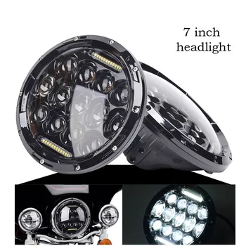 Pair 7 Inch Round Black Led Headlight with DRL Hi/lo Beam for Wrangler Jk Tj Harley with H4 Plug H4 h13 Adapter
Pair 7 Inch Round Black Led Headlight with DRL Hi/lo Beam for Wrangler Jk Tj Harley with H4 Plug H4 h13 Adapter