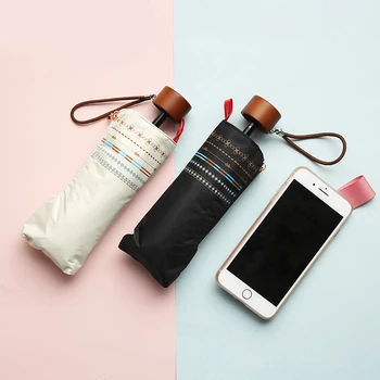 Portable Women Umbrella Prevent UV Rainproof Folding Ladies Chic Small Five Fold Sun Umbrella Mini Pocket Pencil Umbrellas
Portable Women Umbrella Prevent UV Rainproof Folding Ladies Chic Small Five Fold Sun Umbrella Mini Pocket Pencil Umbrellas