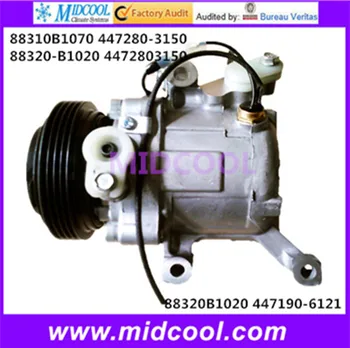 HIGH QUALITY AUTO AC COMPRESSOR SV07C FOR 88310B1070 447280-3150 88320-B1020 4472803150 88320B1020 447190-6121
HIGH QUALITY AUTO AC COMPRESSOR SV07C FOR 88310B1070 447280-3150 88320-B1020 4472803150 88320B1020 447190-6121