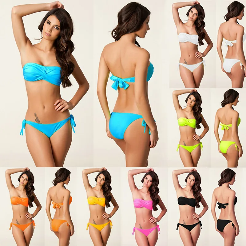 Bandeau Twisted Top Swimwear Removable Neck Halter Swimsuit 2019 Black Women Photo Sponge Push Up Victoria Bandage Bikini DM060
Bandeau Twisted Top Swimwear Removable Neck Halter Swimsuit 2019 Black Women Photo Sponge Push Up Victoria Bandage Bikini DM060