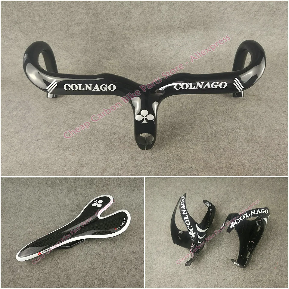 C60 C64 Concept with 400/420/440mm*90/100/110/120mm Black Colnago carbon bike Handlebar+Saddle+Water bottle cages Holders
C60 C64 Concept with 400/420/440mm*90/100/110/120mm Black Colnago carbon bike Handlebar+Saddle+Water bottle cages Holders