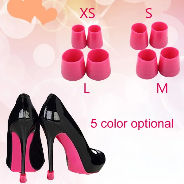 

1 Pair High Heel Protectors Heel Stoppers Shoes Covers Latin Dance Shoes Stopper Anti-skid Wearable Best Sale- LT88