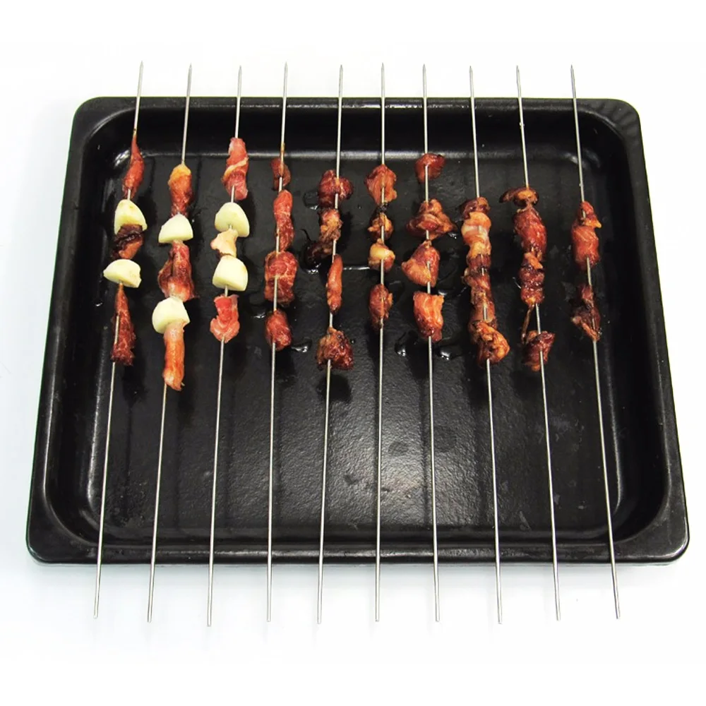 10/20/50pcs Stainless Steel BBQ Sticks Round Roast Skewers Grill Needle Kebab Kabob Barbecue Stick Camping Picnic Tools
10/20/50pcs Stainless Steel BBQ Sticks Round Roast Skewers Grill Needle Kebab Kabob Barbecue Stick Camping Picnic Tools