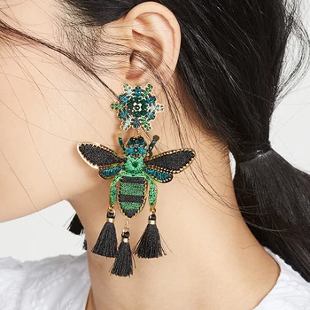 Flatfoosie Handmade Tassel Fringe Bee Drop Dangle Earrings For Women Geometric Bohemian Ethnic Earrings Fashion 2019 Jewelry
Flatfoosie Handmade Tassel Fringe Bee Drop Dangle Earrings For Women Geometric Bohemian Ethnic Earrings Fashion 2019 Jewelry