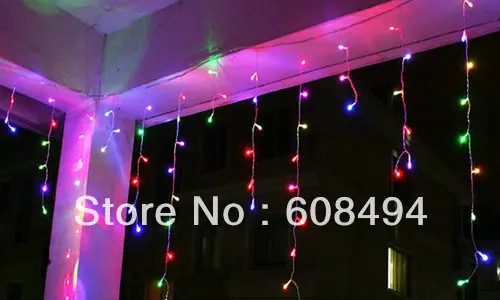 180 LED 6M curtain lights Led icicles lights lamps with tail plug Icicle Lights Xmas Wedding Party Decorations- MULTICOLOR
180 LED 6M curtain lights Led icicles lights lamps with tail plug Icicle Lights Xmas Wedding Party Decorations- MULTICOLOR