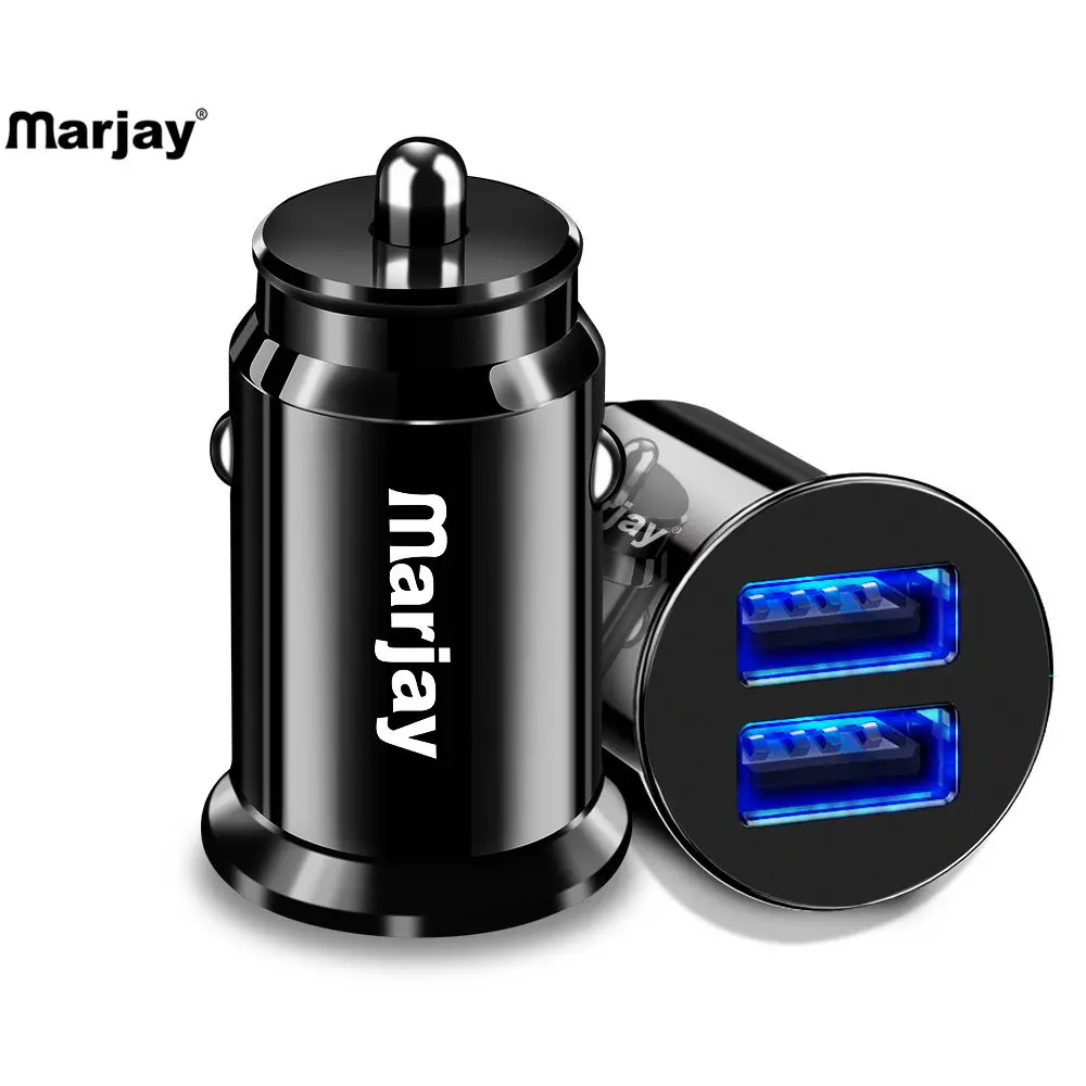 Marjay Mini USB Car Charger for Mobile Phone Tablet 3.4A Fast Charger Car-Charger Dual USB Car Phone Charger Adapter in Car
Marjay Mini USB Car Charger for Mobile Phone Tablet 3.4A Fast Charger Car-Charger Dual USB Car Phone Charger Adapter in Car