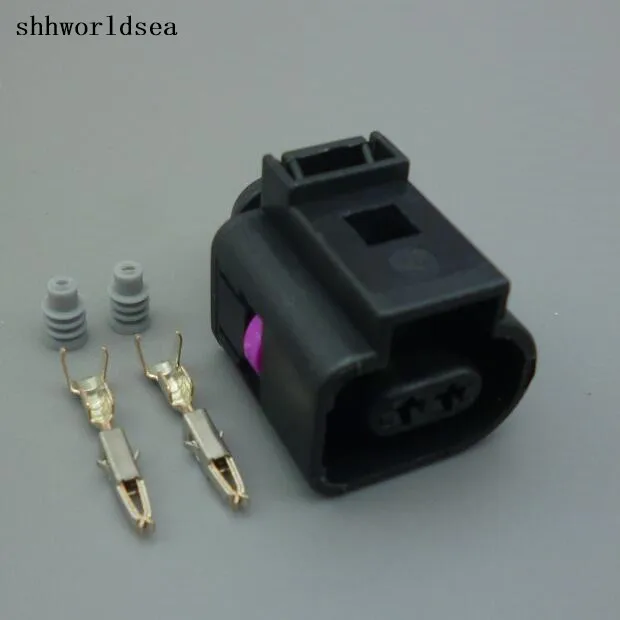 

shhworldsea 2/5/30/100sets 2pin bleed valve connector, natural gas connector 13602619/1J0 973 702 1J0973702 for vw