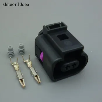 

shhworldsea 2/5/30/100sets 2pin bleed valve connector, natural gas connector 13602619/1J0 973 702 1J0973702 for vw