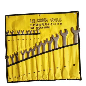 WINOMO 20pcs 6-32mm Metric Wrench Set Mirror Polished Wrench Kit with Roll-up Storage Pouch
WINOMO 20pcs 6-32mm Metric Wrench Set Mirror Polished Wrench Kit with Roll-up Storage Pouch