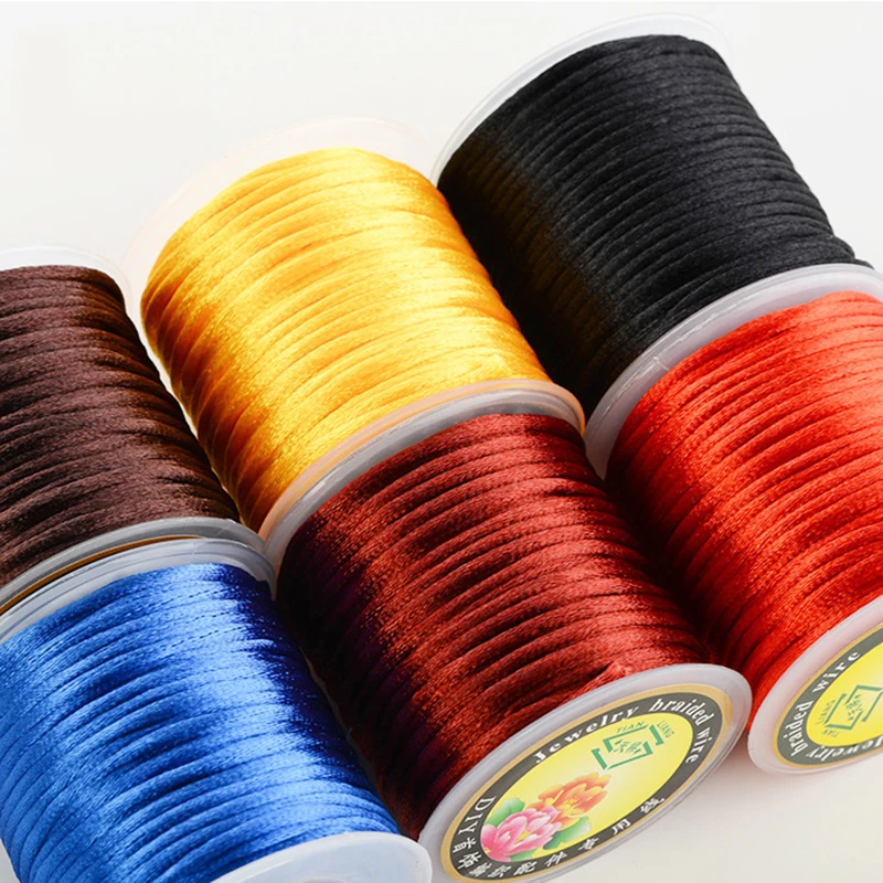 Free Shipping 55M/Roll 1.5 MM solid Color Nylon Satin Chinese Knotting Cord Beading String Thread Rope for Handicraft cords
Free Shipping 55M/Roll 1.5 MM solid Color Nylon Satin Chinese Knotting Cord Beading String Thread Rope for Handicraft cords