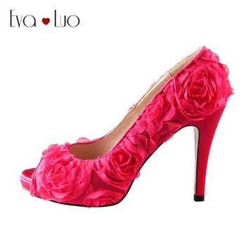 CHS410 DHL Express Custom Handmade Fuchsia Flower Lace Bridal Wedding Shoes Peep Toe Women Shoes Dress Pumps
CHS410 DHL Express Custom Handmade Fuchsia Flower Lace Bridal Wedding Shoes Peep Toe Women Shoes Dress Pumps