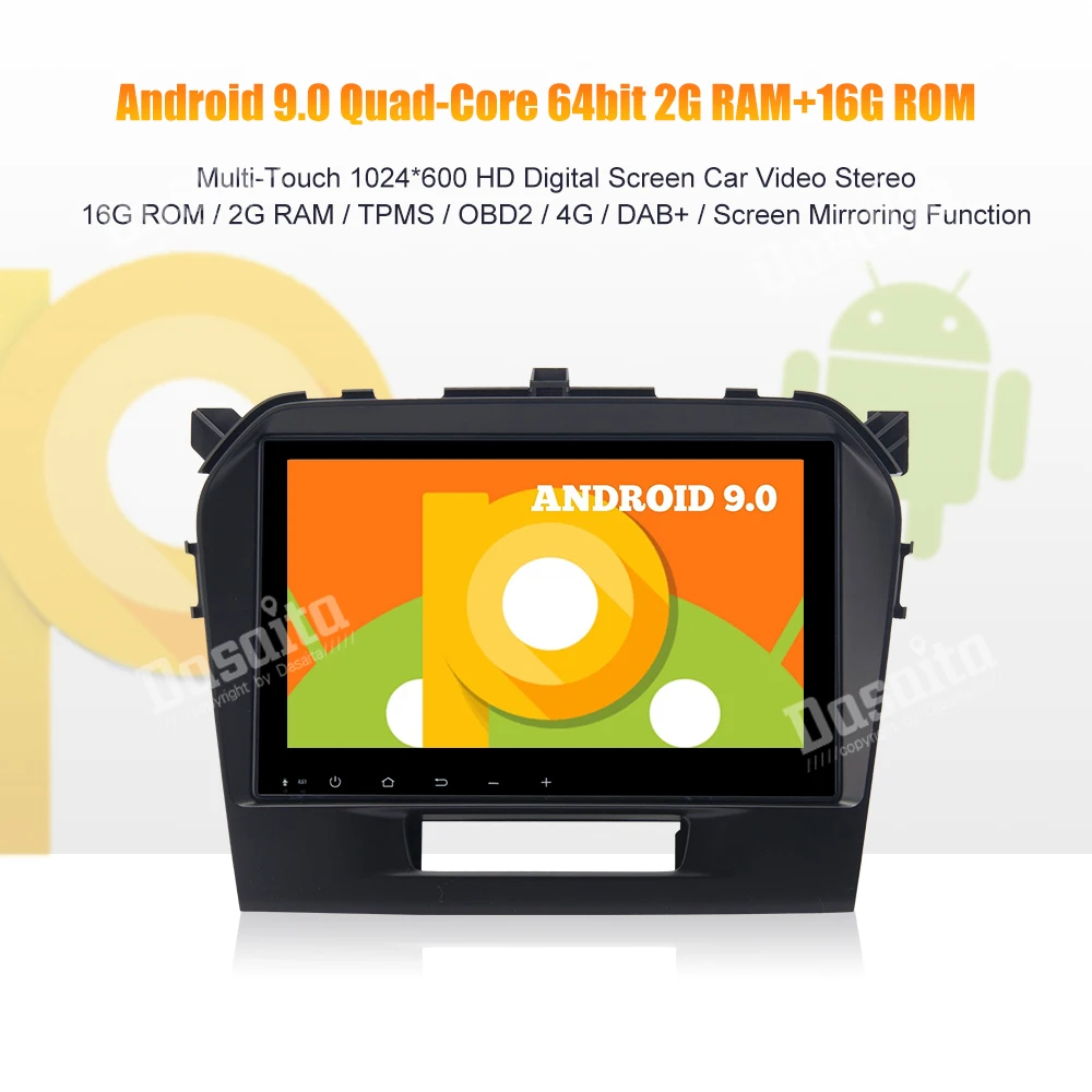 Top Android 9.0 Car 1 din Stereo for Suzuki vitara 2016 GPS Car Radio Bluetooth MP3 9" IPS Multi Touch Screen 1 Top Android 9.0 Car 1 din Stereo for Suzuki vitara 2016 GPS Car Radio Bluetooth MP3 9" IPS Multi Touch Screen 1