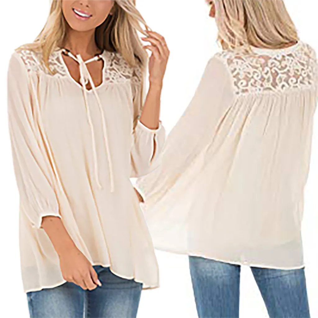 feitong 2019 Summer Women's Soft Comfortable Tops Light O Neck Long Sleeve Loose Buttoned Solid Lace Tops blusa new 72
feitong 2019 Summer Women's Soft Comfortable Tops Light O Neck Long Sleeve Loose Buttoned Solid Lace Tops blusa new 72