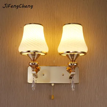 Modern Wall Light 110V- 220V E27 LED Crystal Wall Light Single Double Head with Switch 7 Watts Wall Mounted Bedside Lamps
Modern Wall Light 110V- 220V E27 LED Crystal Wall Light Single Double Head with Switch 7 Watts Wall Mounted Bedside Lamps