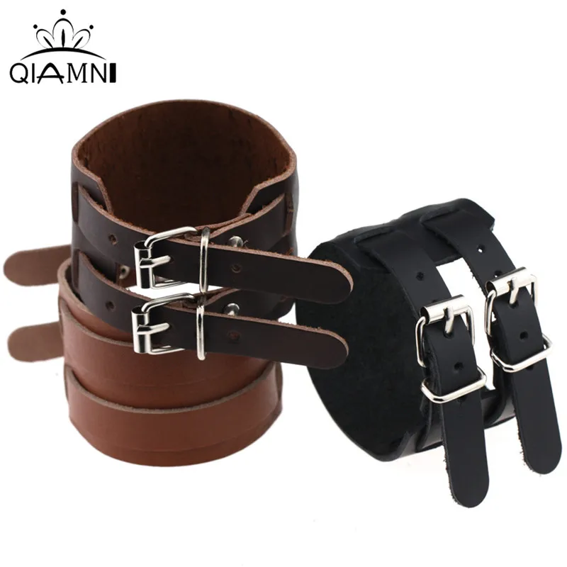 QIMING 2019 Fashion Jewelry PU Leather Bracelet Men Double Buckle Bracelets For Women Best Friend Gift Hot Sale Black Bangle
QIMING 2019 Fashion Jewelry PU Leather Bracelet Men Double Buckle Bracelets For Women Best Friend Gift Hot Sale Black Bangle