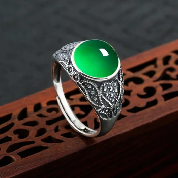10*10mm 6.18 Sale S925 Sterling Silver Australia Emerald Rings Jade moldevite Chinatown oriental Retro Chalcedony Jade
10*10mm 6.18 Sale S925 Sterling Silver Australia Emerald Rings Jade moldevite Chinatown oriental Retro Chalcedony Jade