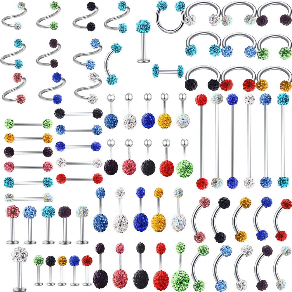 TIANCIFBYJS Body Piercing Belly Button Ring Tongue Eyebrow Tragus Cartilage Earrings Industrial Barbells Nose Lip Ring Nipple
TIANCIFBYJS Body Piercing Belly Button Ring Tongue Eyebrow Tragus Cartilage Earrings Industrial Barbells Nose Lip Ring Nipple
