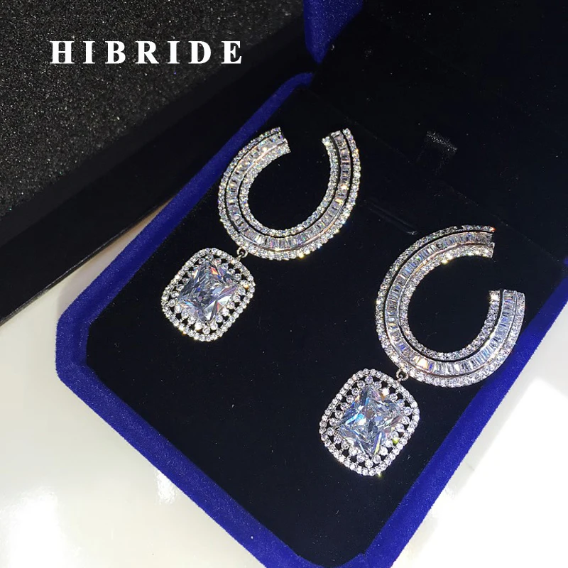 HIBRIDE Sparkling AAA Cubic Zirconia Stone White Gold Color Women Fashion Jewelry Drop Earring Brincos Wholesale Price E-658
HIBRIDE Sparkling AAA Cubic Zirconia Stone White Gold Color Women Fashion Jewelry Drop Earring Brincos Wholesale Price E-658