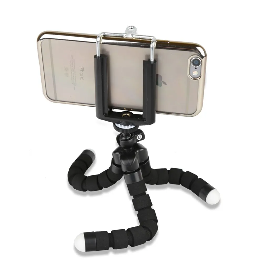 Camera Mini Flexible Tripod Stand Monopod+Remote Control+Phone Clip with 1/4 Screw For Iphone 7 6 5 4 4s All Mobile Phone
Camera Mini Flexible Tripod Stand Monopod+Remote Control+Phone Clip with 1/4 Screw For Iphone 7 6 5 4 4s All Mobile Phone