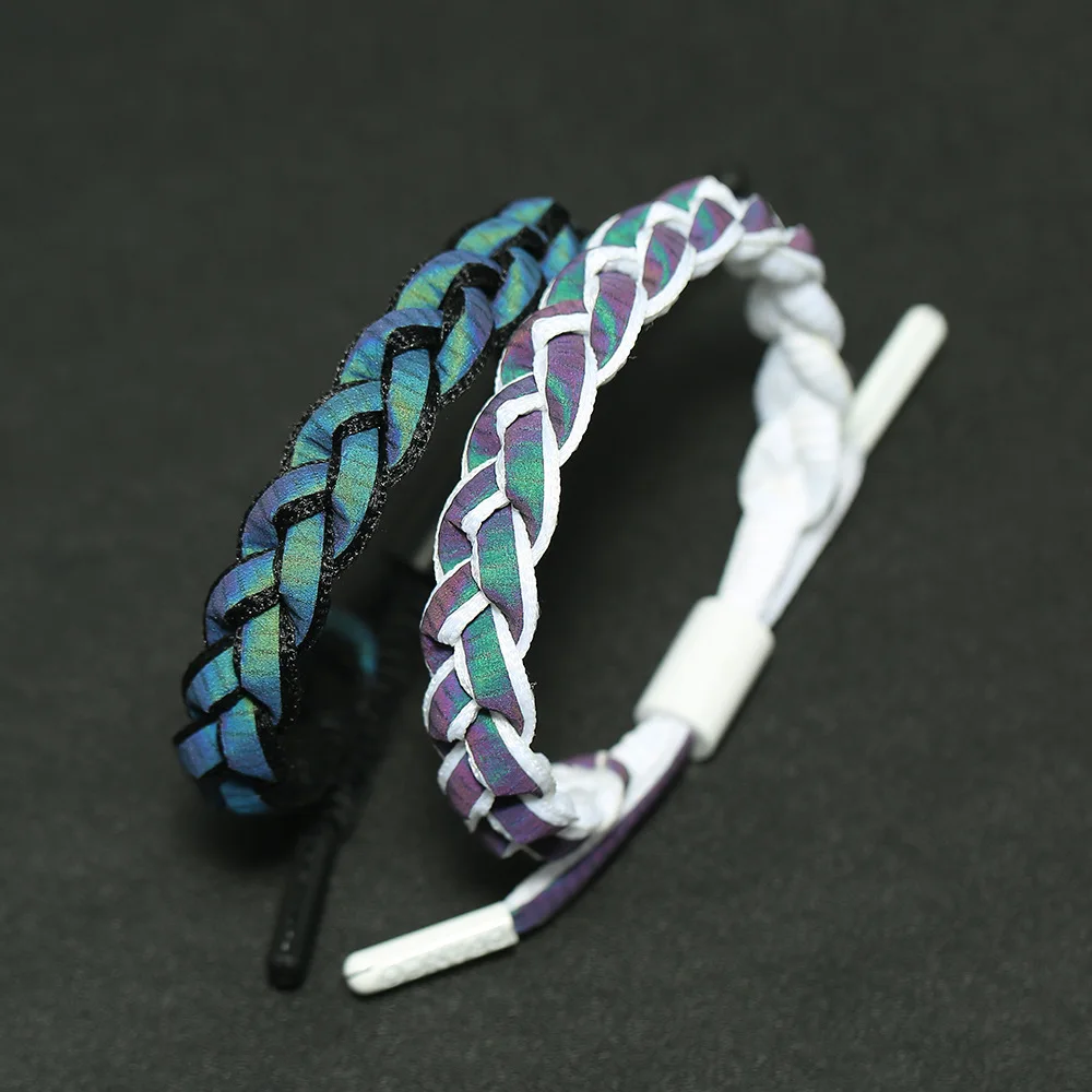 Men Women Adjustable Cross Lion Head Braided Bracelet Holographic Reflective Shoelace Hand Strap
Men Women Adjustable Cross Lion Head Braided Bracelet Holographic Reflective Shoelace Hand Strap
