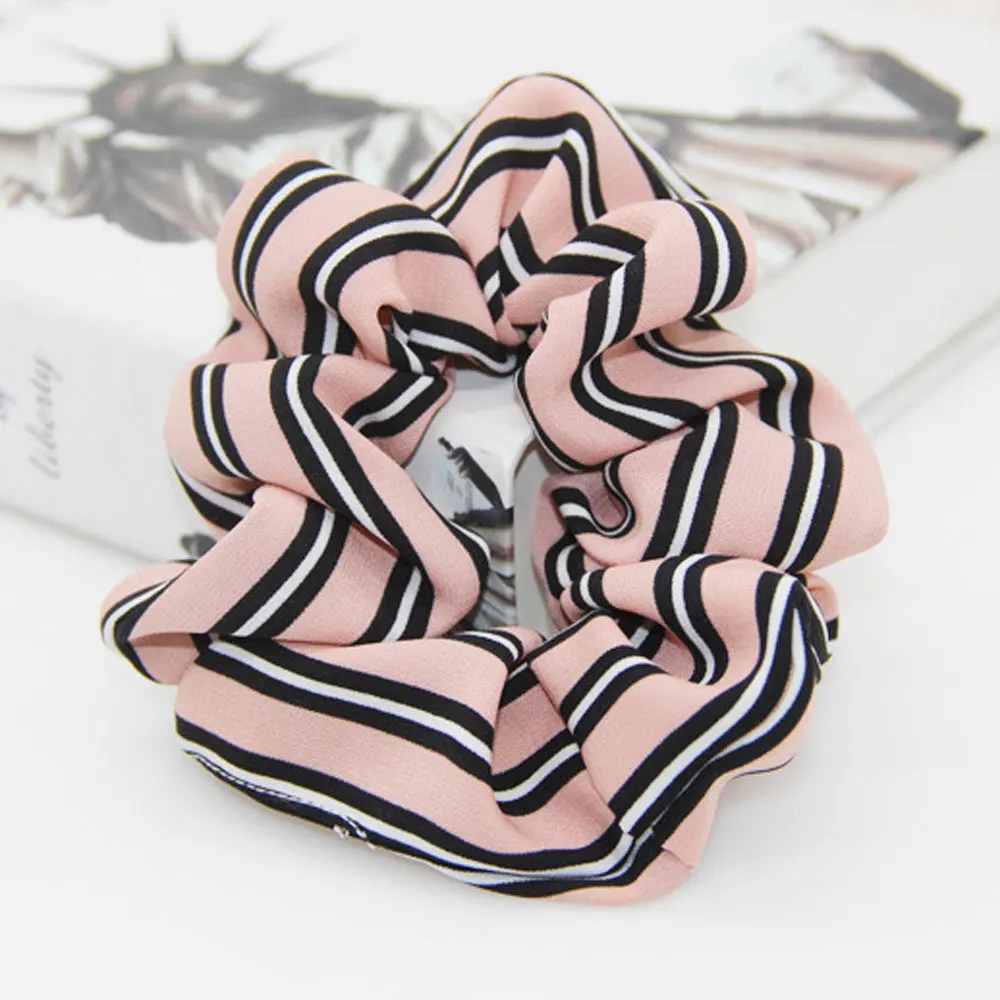 2019 Women Chiffon Striped Scrunchies For Ponytail Holder Lady Elastic Wide Rubber Band Girl Hair Rope Hair Tie Hair Accessories
2019 Women Chiffon Striped Scrunchies For Ponytail Holder Lady Elastic Wide Rubber Band Girl Hair Rope Hair Tie Hair Accessories