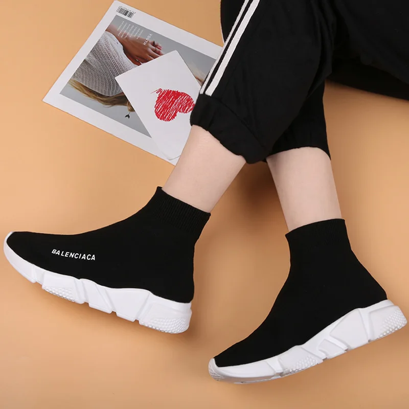 NKAVQI Women Knit Upper Breathable Shoes Sock Boots Woman Chunky Shoes High Top Shoes Unisex Breathable Mesh Female Sneakers
NKAVQI Women Knit Upper Breathable Shoes Sock Boots Woman Chunky Shoes High Top Shoes Unisex Breathable Mesh Female Sneakers