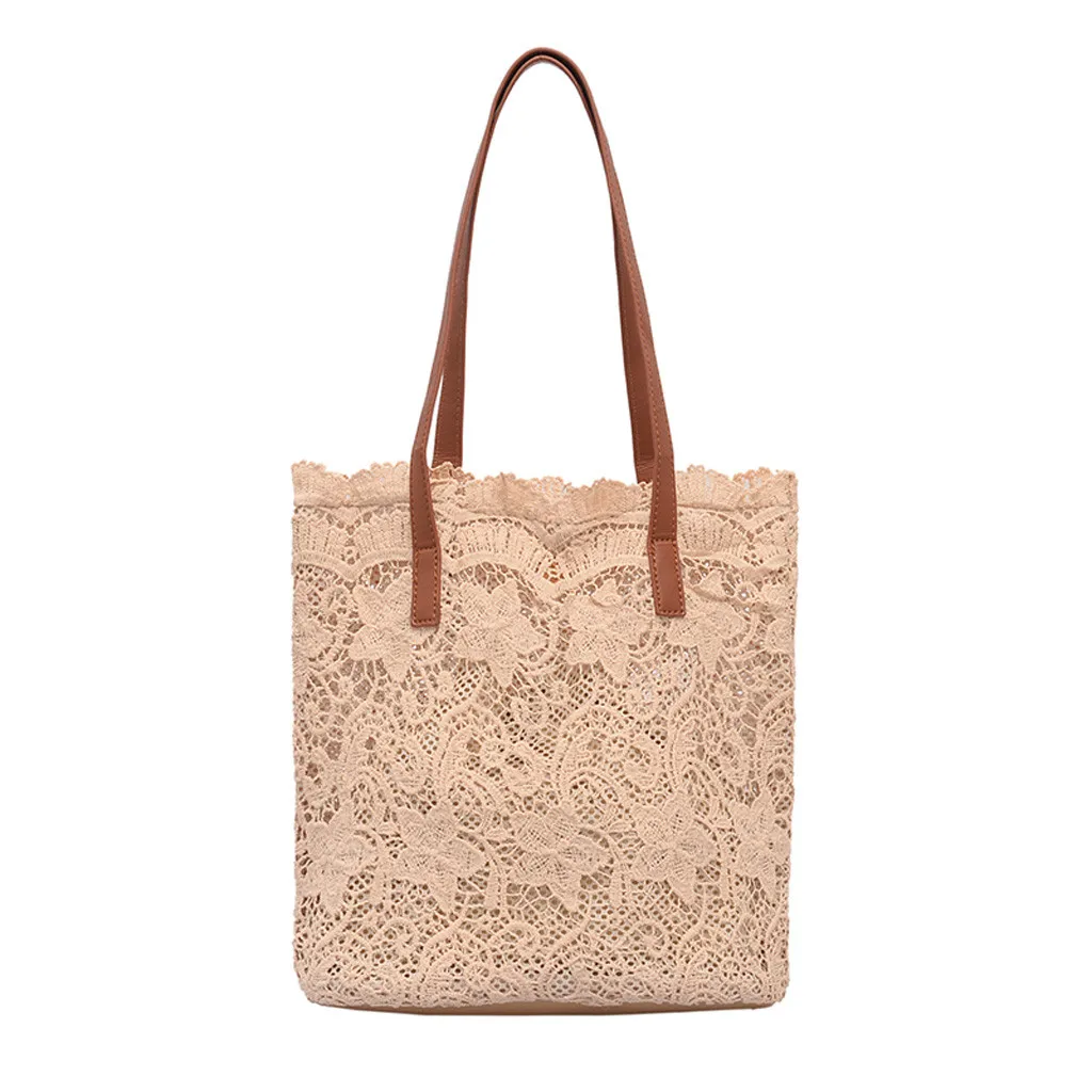 Lady Literary Lace Hollow Versatile Handbag Shoulder Bag + Clutch Fashion ladies lace openwork handbag Shopping Beach Bag
Lady Literary Lace Hollow Versatile Handbag Shoulder Bag + Clutch Fashion ladies lace openwork handbag Shopping Beach Bag