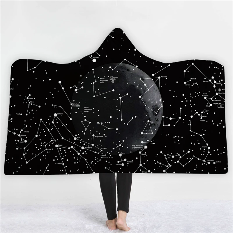 Starry Sky Universe Printed Microfiber Hooded Blanket for Adults Kids Sherpa Fleece Galaxy Wearable Throw Blankets on The Sofa
Starry Sky Universe Printed Microfiber Hooded Blanket for Adults Kids Sherpa Fleece Galaxy Wearable Throw Blankets on The Sofa