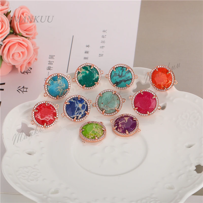 SSJC020 Faceted Sea Sediment Jaspers Connector CZ Micro Zircon Pave Round Shape Pendant for Necklace Bracelet Making 18*18mm
SSJC020 Faceted Sea Sediment Jaspers Connector CZ Micro Zircon Pave Round Shape Pendant for Necklace Bracelet Making 18*18mm