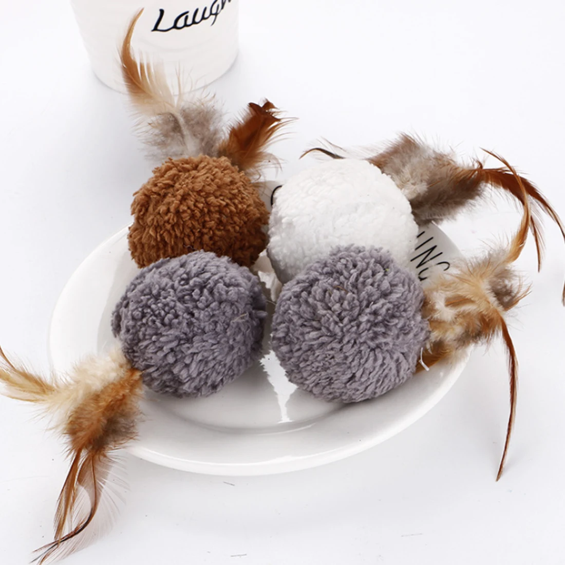 Newest! Pet Cat Toys Plush Ball Lint 3 Color Amuse Plaything Rod Interactive Chat feather toys
Newest! Pet Cat Toys Plush Ball Lint 3 Color Amuse Plaything Rod Interactive Chat feather toys
